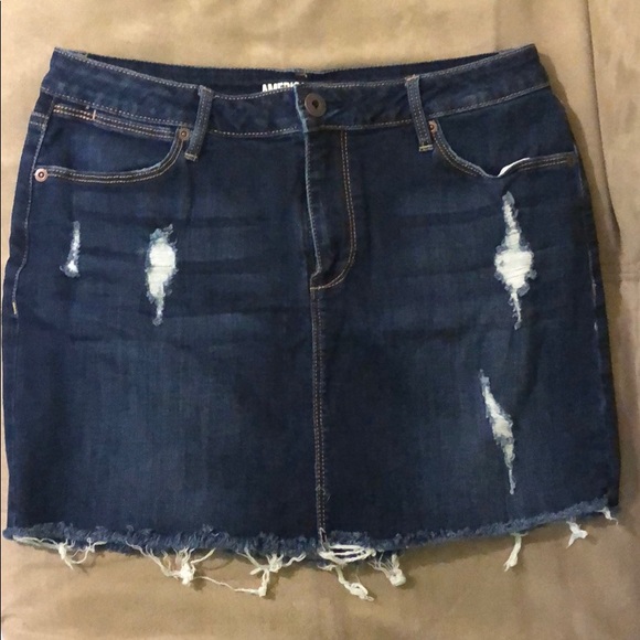 American Rag Dresses & Skirts - Distressed Denim Skirt